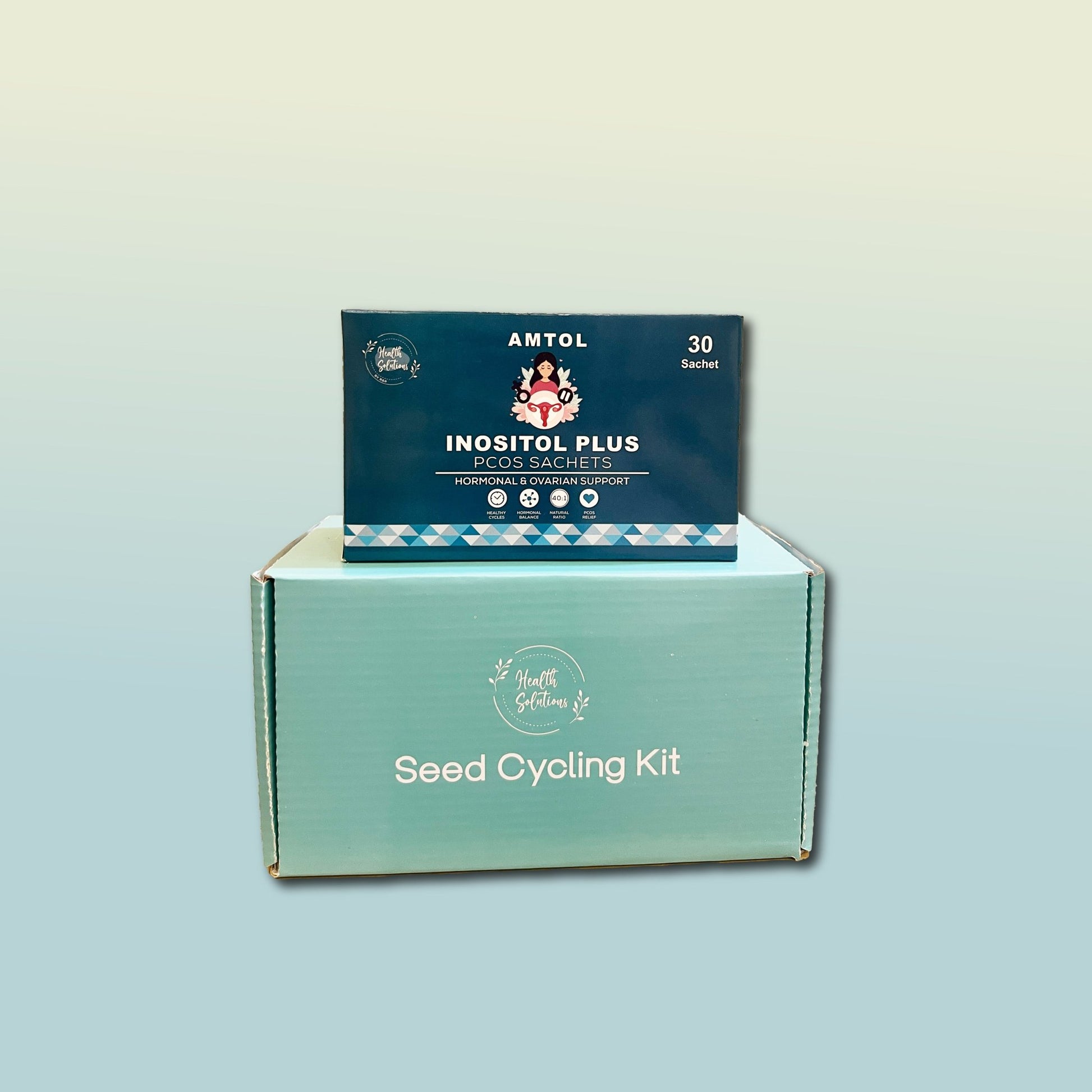 Seed Cycling Kit + Inositol - 30 sachets/Box (Pregnancy Deal) - Dietitian Reeba Shahid